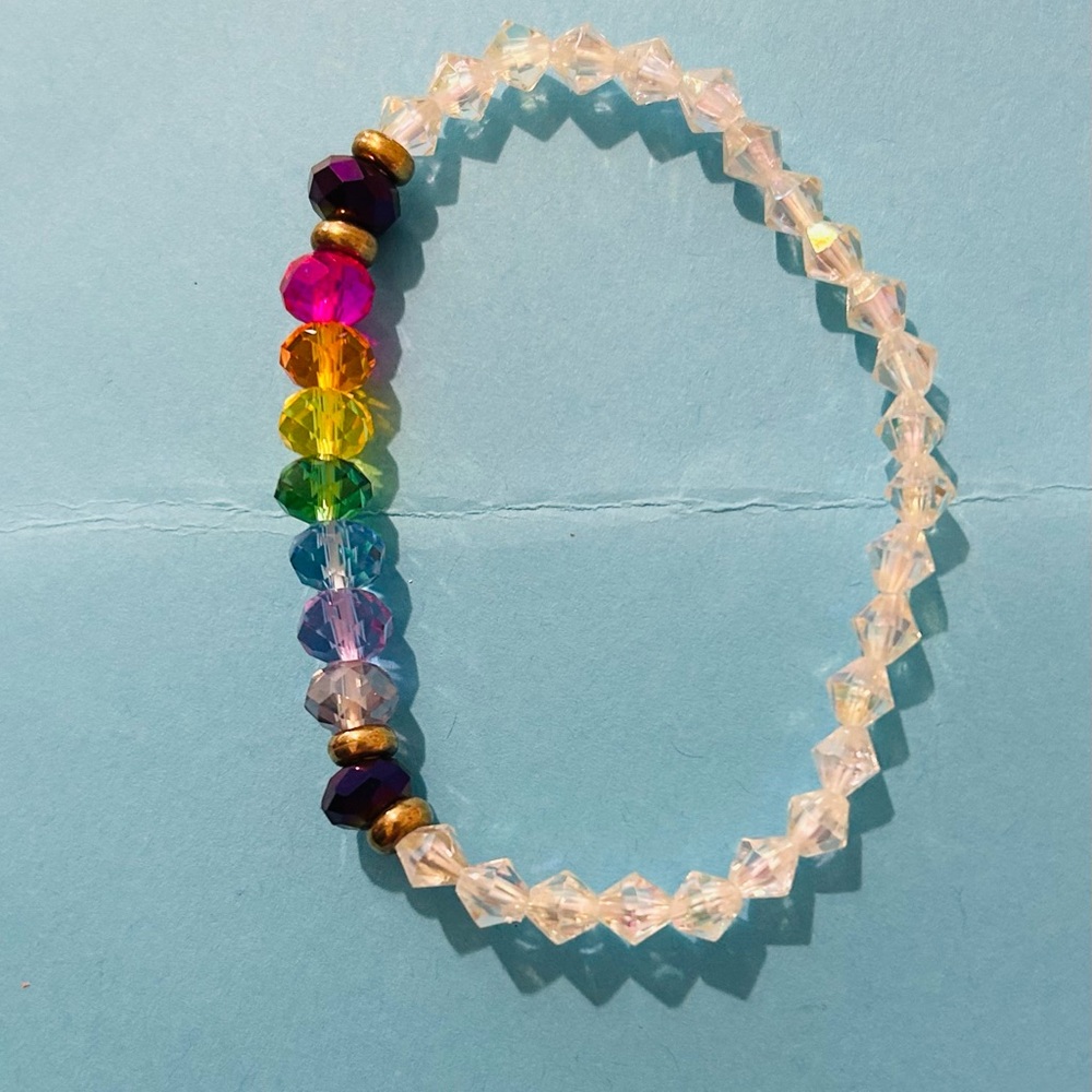 Colorful Crystal Beaded Bracelet